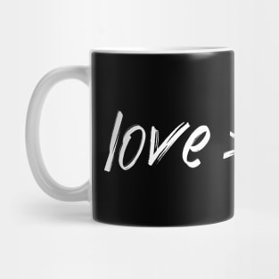 Love Is Greater Than Hate Quote Saying About Love Mug